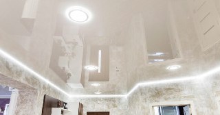 Натяжной ПВХ потолок Люберцы, цена от 2100 руб.